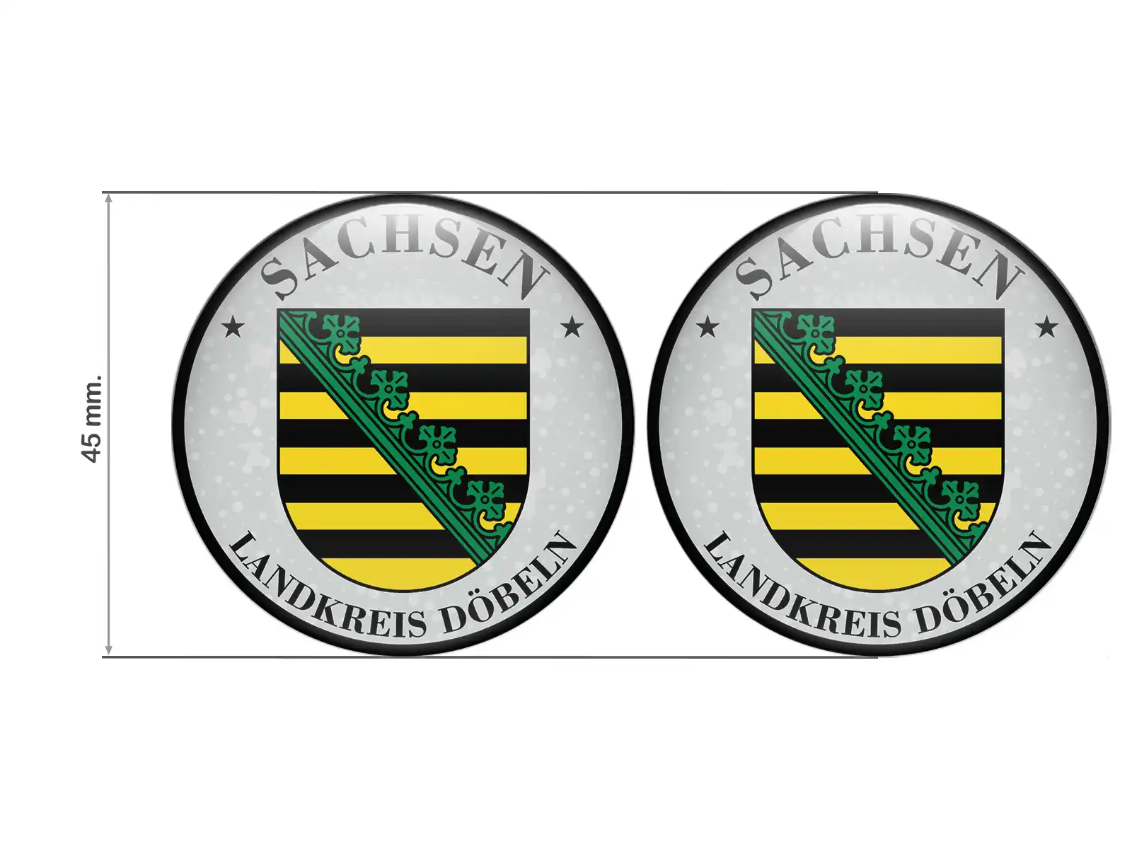 Klebemarke TÜV Landkreis Döbeln Nummernschild plakette